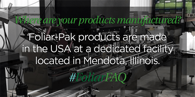 foliar-pak made in the usa