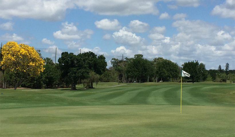 view of a hole at the cypress lake golf club