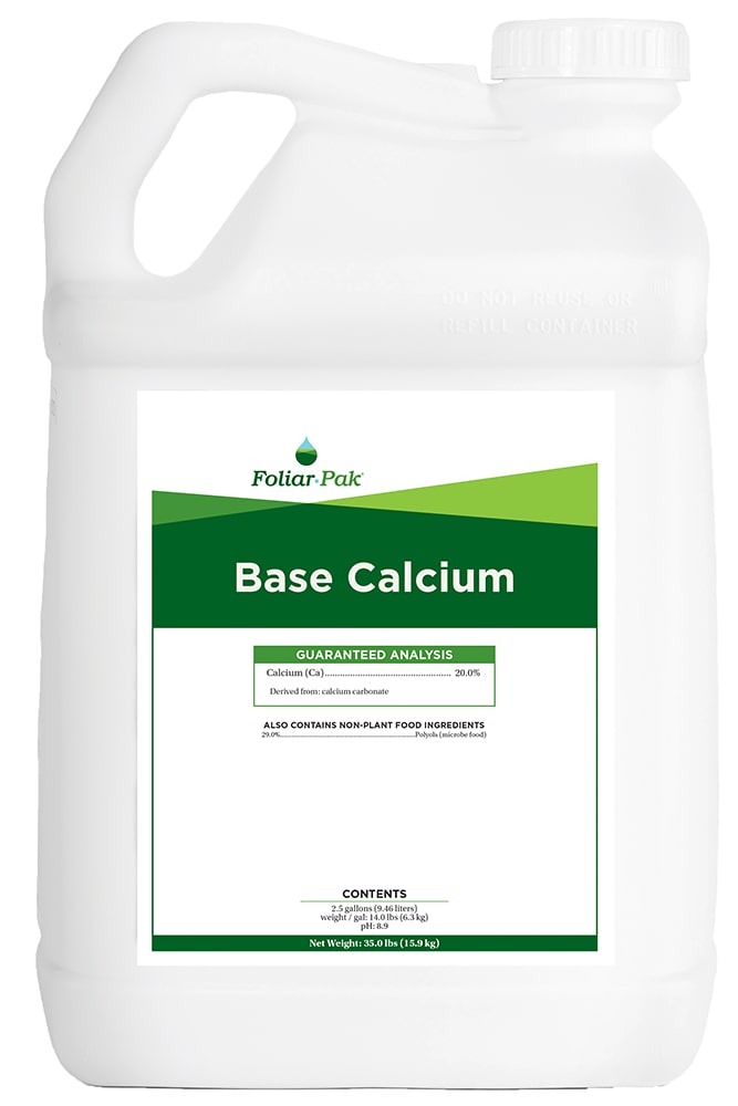 container of Foliar-Pak base calcium
