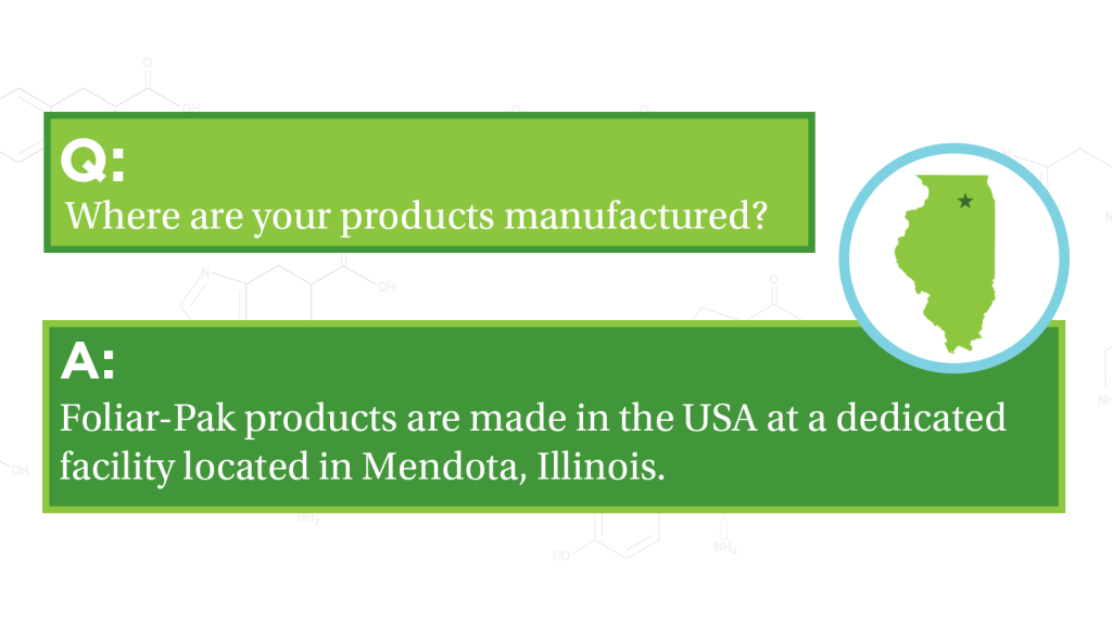 where are your products manufactured question