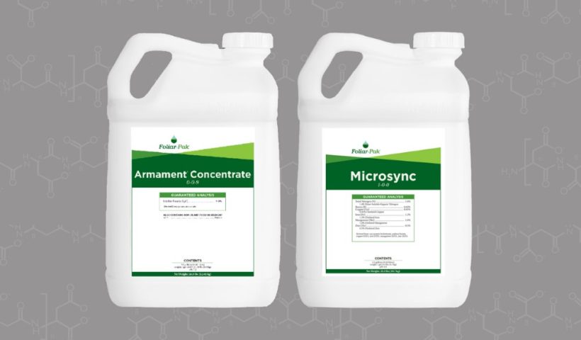 microsync and armament concentrate bottles