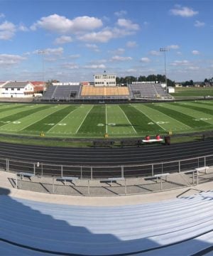 football field close-up